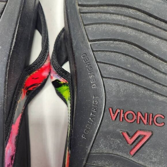 Vionic Womens Black High Tide Podiatrist Design Sandals Size 10 Flip Flop - Picture 7 of 10